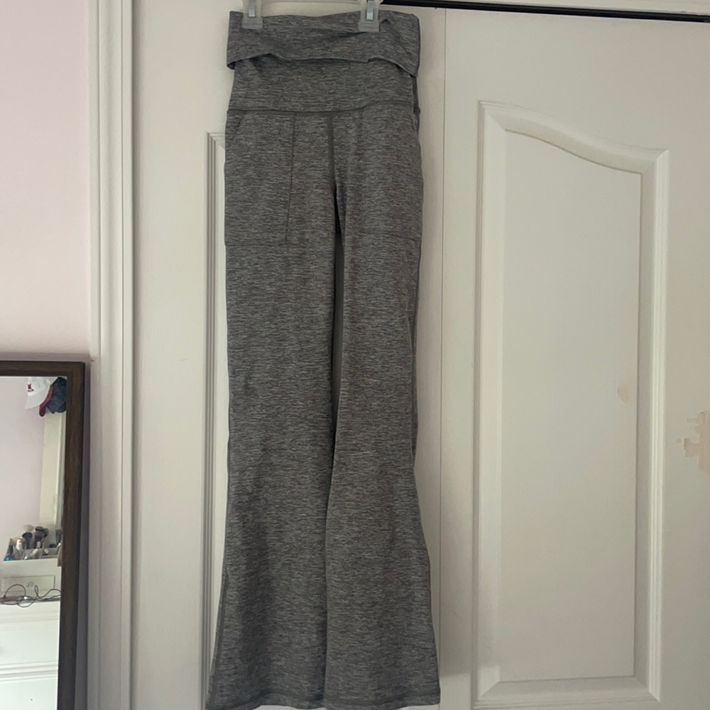 Grey aerie flare pants